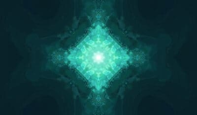 Abstracte hero-afbeelding van Gedefinieerd G-centrum Human Design als stabiele identiteitskern