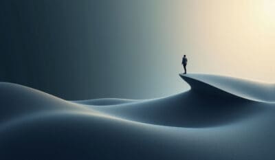 Abstracte hero-afbeelding bij Schuld motivatie Human Design en Guilt motivation