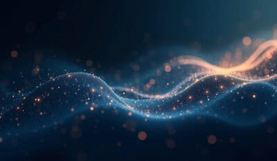 Abstracte verbeelding van Single Definitie Human Design als één intern verbonden energiestroom